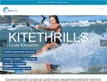 Tablet Screenshot of kitethrills.com